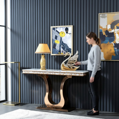 Designer Edelstahl Konsolentisch Tisch Konsole Konsolentische