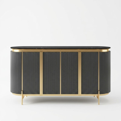 Modernes Sideboard Kommode Highboard Schrank Anrichte Hochglanz