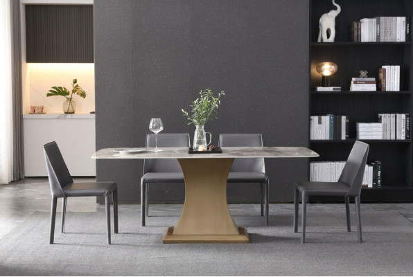 Esszimmer Set Esstisch + 4 Stühle Esszimmer Stuhl Set Garnitur 5tlg.