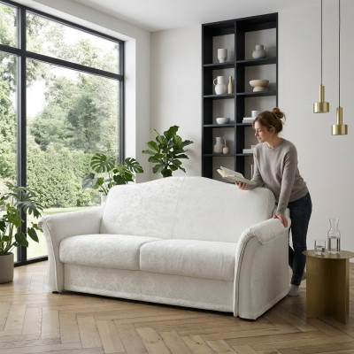Zweisitzer Textilsofa Italienische Möbel Wohnzimmer Designer Sofas 2 Sitzer Neu