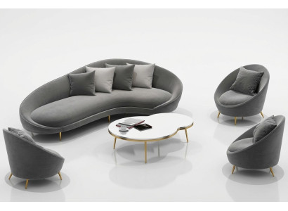 Ecksofa L-form Samt Sofa Wohnlandschaft Relax Sitz Design Couch Lounge Sofas