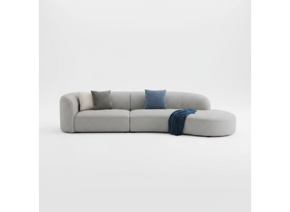 Sofa L-form Sofa Wohnlandschaft Relax Sitz Design Couch Lounge Sofas Textil Neu