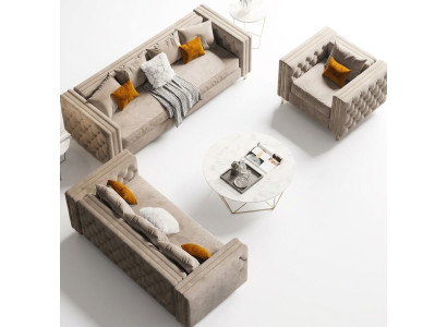 Samt Wohnlandschaft Relax Sitz Design Couch Lounge Sofas Sofa 3 Sitzer 233 cm