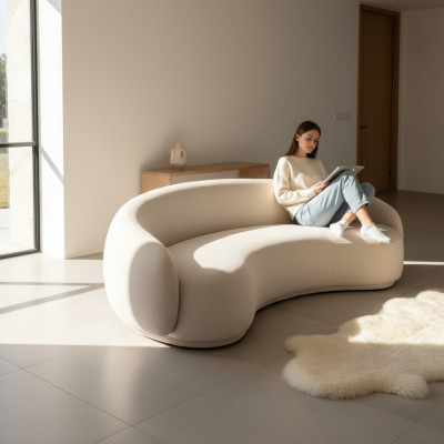 Design Couch Lounge Sofas Samt Sofa 3 Sitz Stoff Rund Club Möbel Eck Garnitur