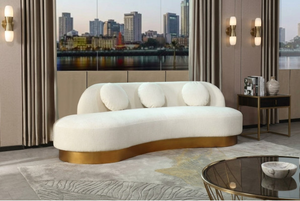 Sofa 3 Sitzer Polster Textil Modern Relax Sitz Luxus Möbel Wohnlandschaft Samt