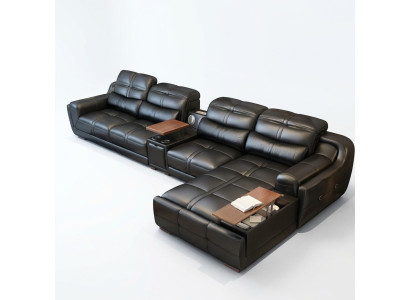 Sofa Couch Ecksofa L-form Polster Modern Relax Sitz Luxus Möbel Wohnlandschaft