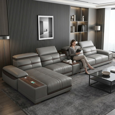 Wohnlandschaft Eckgarnitur Ecksofa L-form Polster Modern Relax Sitz Luxus Möbel