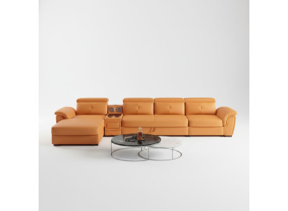 Sofa Couch Ecksofa L-form Polster Modern Sitz Relax Luxus Möbel Wohnlandschaft