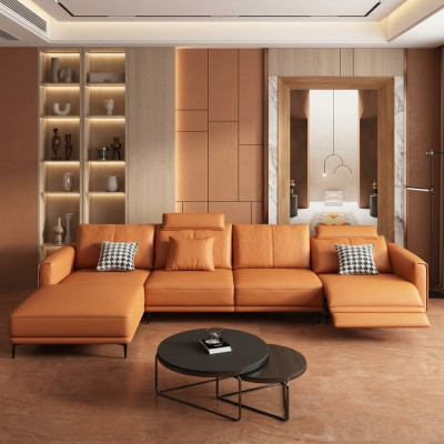 Sofa Couch Modern Relax Sitz Luxus Möbel Wohnlandschaft Ecksofa L-form Polster