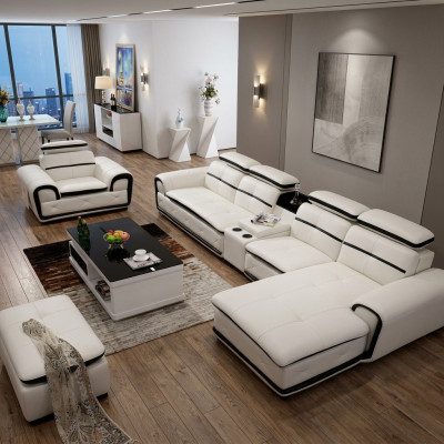Luxus Eckgarnitur Ecksofa L-form Polster Relax Modern Sitz Möbel Wohnlandschaft
