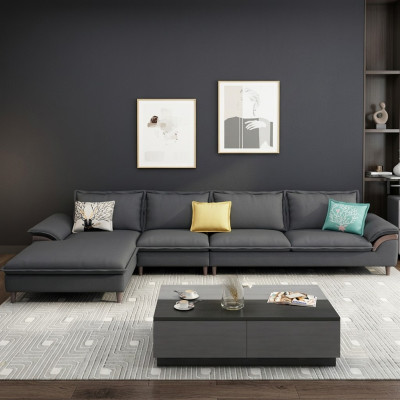 Textil Luxus Ecksofa L-form Polster Modern Relax Sitz Möbel Wohnlandschaft Eck