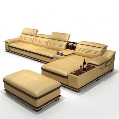 Sitz Möbel Wohnlandschaft Luxus Eckcouch Ecksofa L-form Polster Couch Relax Neu