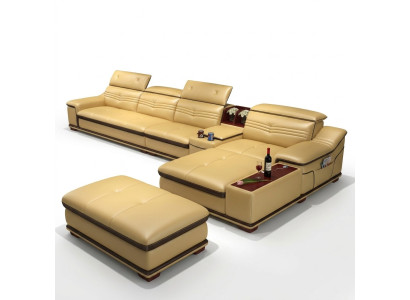 Sitz Möbel Wohnlandschaft Luxus Eckcouch Ecksofa L-form Polster Couch Relax Neu