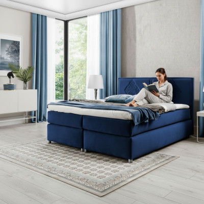 Boxspring Bett Schlafzimmer Betten Polster Design Doppel Hotel Luxus 200x200 Neu