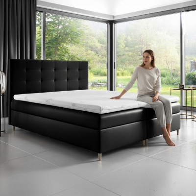 Doppel Hotel Modern Bett Schlafzimmer Betten Design Boxspringbett Bettkasten Neu