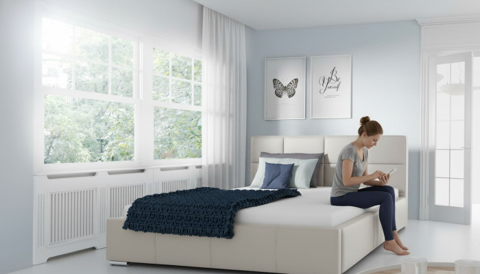 Doppel Bett Gepolsterte Betten Lederbett Design Luxus Möbel 200x200 Bettrahmen
