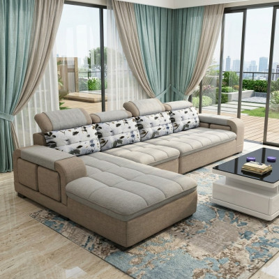 Ecksofa L-form Eck Polstersofa Sitz Design Couch Sofas Stoff Wohnlandschaft Neu