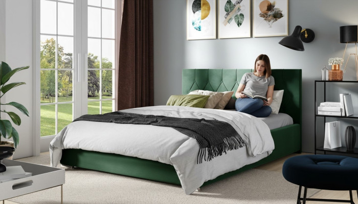 Bettrahmen Stoff Textil Design Doppel Modern Hotel Bett Schlafzimmer Betten Neu