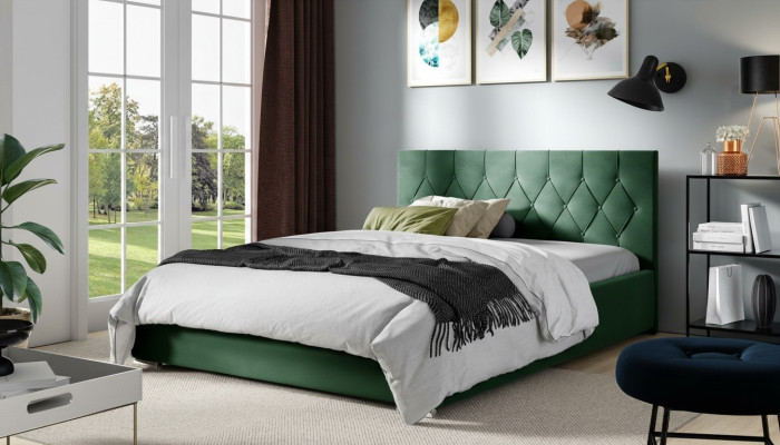 Bettrahmen Stoff Textil Design Doppel Modern Hotel Bett Schlafzimmer Betten Neu