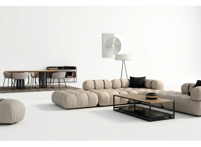 Ecksofa L-form Sofa Weiß Sofas Modern Wohnzimmer Textil Polster Design Eck Neu