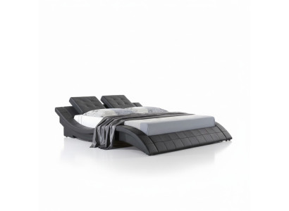 Luxus Doppel Hotel Ehe Betten Holz Schlaf Zimmer Leder Bett Polster