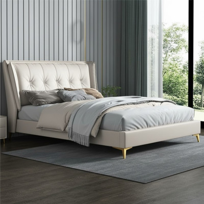 Betten Leder Hotel Luxus Polster Italienische Möbel Designer Bett Schlafzimmer