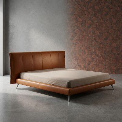 Polster Doppel Betten Metall Design Luxus Bett Schlafzimmer Italienisches