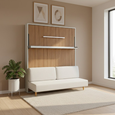 Wandbett Multifunktion Betten Schrankbett mit Sofa Bett Schlafzimmer Möbel Neu