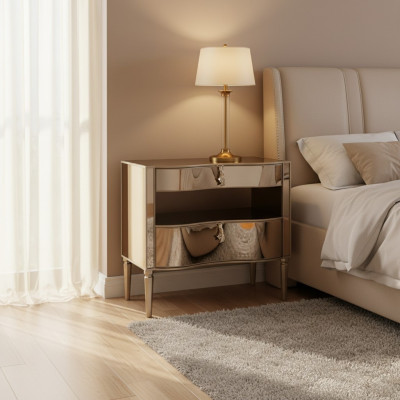Nachttisch Luxus Nachtschrank Kommode Konsole Beistell Schublade Konsolen Design