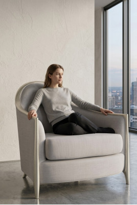 Design Lounge Club Stühle Wohnzimmer Lehnstuhl Relax Polster Stuhl Sessel