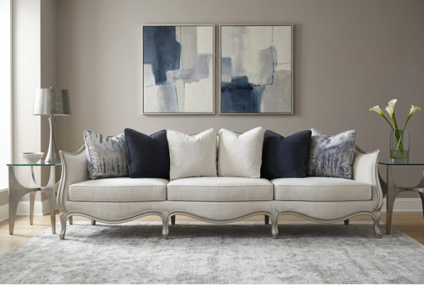 Design Sofa 3 Sitzer Stoff Couch Sofa Polster Sofas Wohnzimmer Dreisitzer Möbel