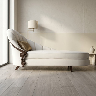 Chaiselongue Elegante Liege Italienische Möbel Liegen Holz Italienische Möbel