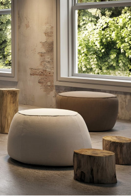 Sitzhocker Hocker Pouf Puff Sitzpouf Fußhocker Ottomane Samt 50x67m Textil