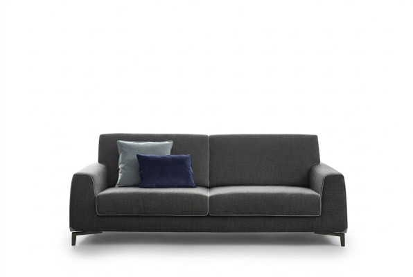 Design Grau Sofa 3 Sitzer Modern Stoff Couch Sofa Polster Sofas Luxus alfitalia