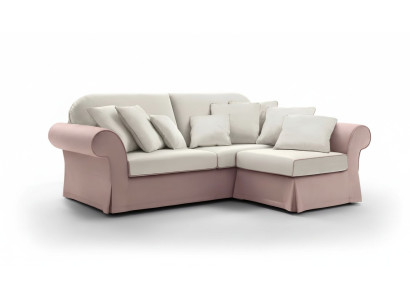 Ecksofa L-Form Polster Sofa Moderne Wohnzimmer Möbel Luxus Stoff Neu alfitalia