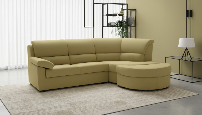 Italien Möbel Textil Gelb Moderne Luxus Ecke Couch L-Form Edel Modern alfitalia