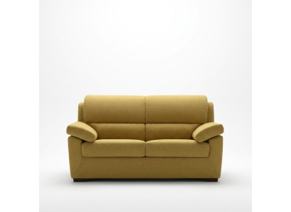 Modern Style Sofa Italien 2-er Textil Holzrahmen Wohnzimmer Couch Sofa alfitalia