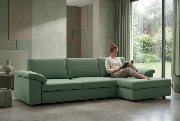 Eckcouch Sofa Italienische Sofas Couch Couchen Garnitur Möbel Stoff alfitalia