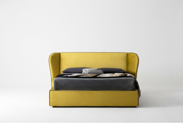 Möbel Stoff Design Einrichtung Polsterbett Rahmen Betten Luxus Bett Hotel Royal