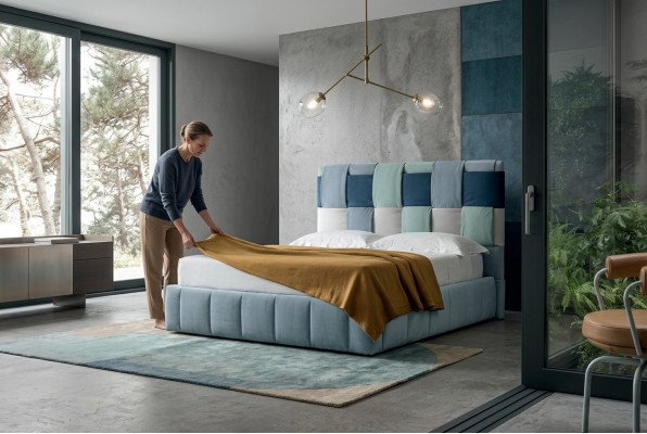 Modern Luxus Betten Polster Textil Hochwertiges Schlafzimmer Bett Italien Möbel