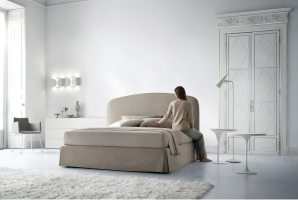 Bett Polster Luxus Doppel Hotel Betten Ehe 180x200cm Italien Möbel Leder