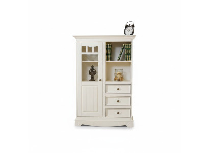 Landhaus Kommode Schrank Regale Echtholz Hochschrank Regal Bücher Bar Schränke