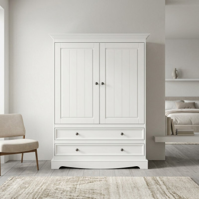 Kleiderschrank Klassisch xxl Schrank Möbel Schlafzimmer Landhaus Schränke Türen