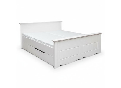 Lit Rembourrage Design Holzbetten Double Lits Blanc 180x200 Sommeil Chambre