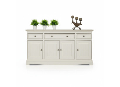 Designer Landhaus Kommode Anrichte Schrank Regal Holz Luxus Kommoden Sideboard