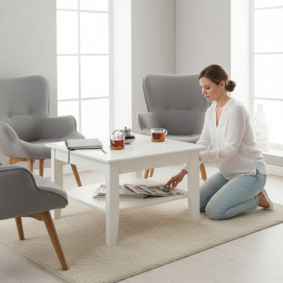 Holz Couchtisch Kaffeetisch Beistelltisch Design Tisch Wohnzimmertisch Tische