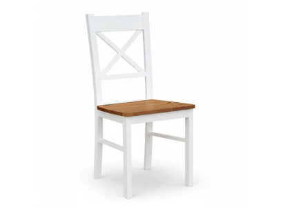 Landhaus Sessel Stuhl 1x Esszimmer Echtholz Lounge Sitz Polsterstuhl Holz Neu