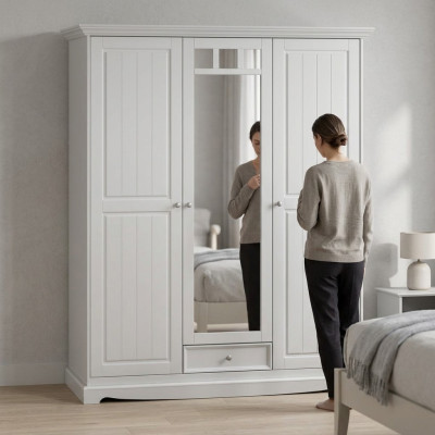 Schränke Garderoben Einrichtung Schlafzimmer Kleider Schrank Holz Massiv Holz