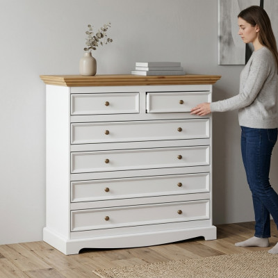 Kommode Design Wohnzimmer Möbel Holz Kommoden Sideboard Lowboard Landhaus NEU