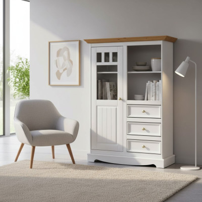 Kommoden Regal Holz Schrank Schränke weiss Anrichte Landhaus Kommode Anrichte